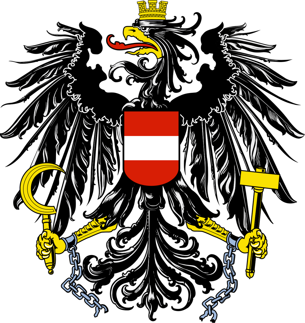 Österreich Österreich Nationalflagge Logo (Menge 1 = 1 Sätze / 2 Logo Film / Kann Lichter andere Logos ersetzen )