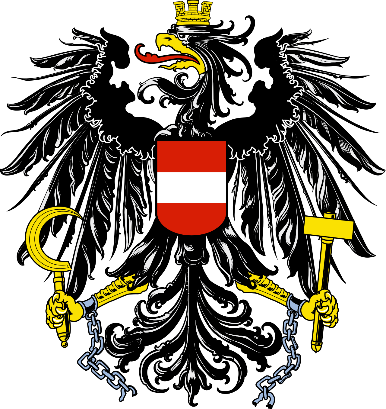 Austria Österreich  National Flag  logo door lights (quantity 1 = 1 sets / 2 logo film /  Can replace of lights  other logos )