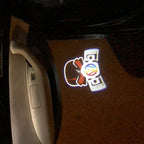 Volkswagen Door lights  GAS MASK  logo Nr. 03  ( quantity 1 = 2 logo film / 2 door lights)