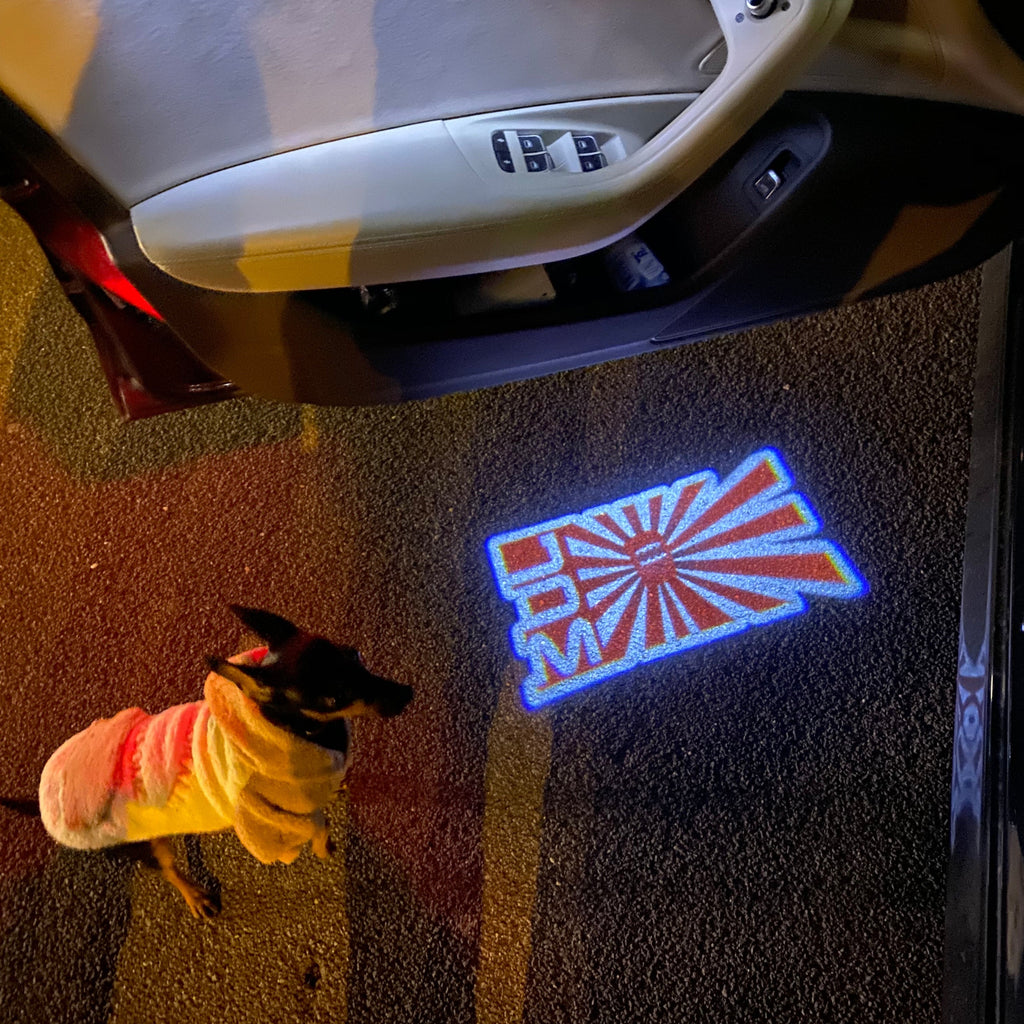 JDM LOGO PROJECTOT LIGHTS Nr.18 (quantity 1 = 1 sets/2 door lights)