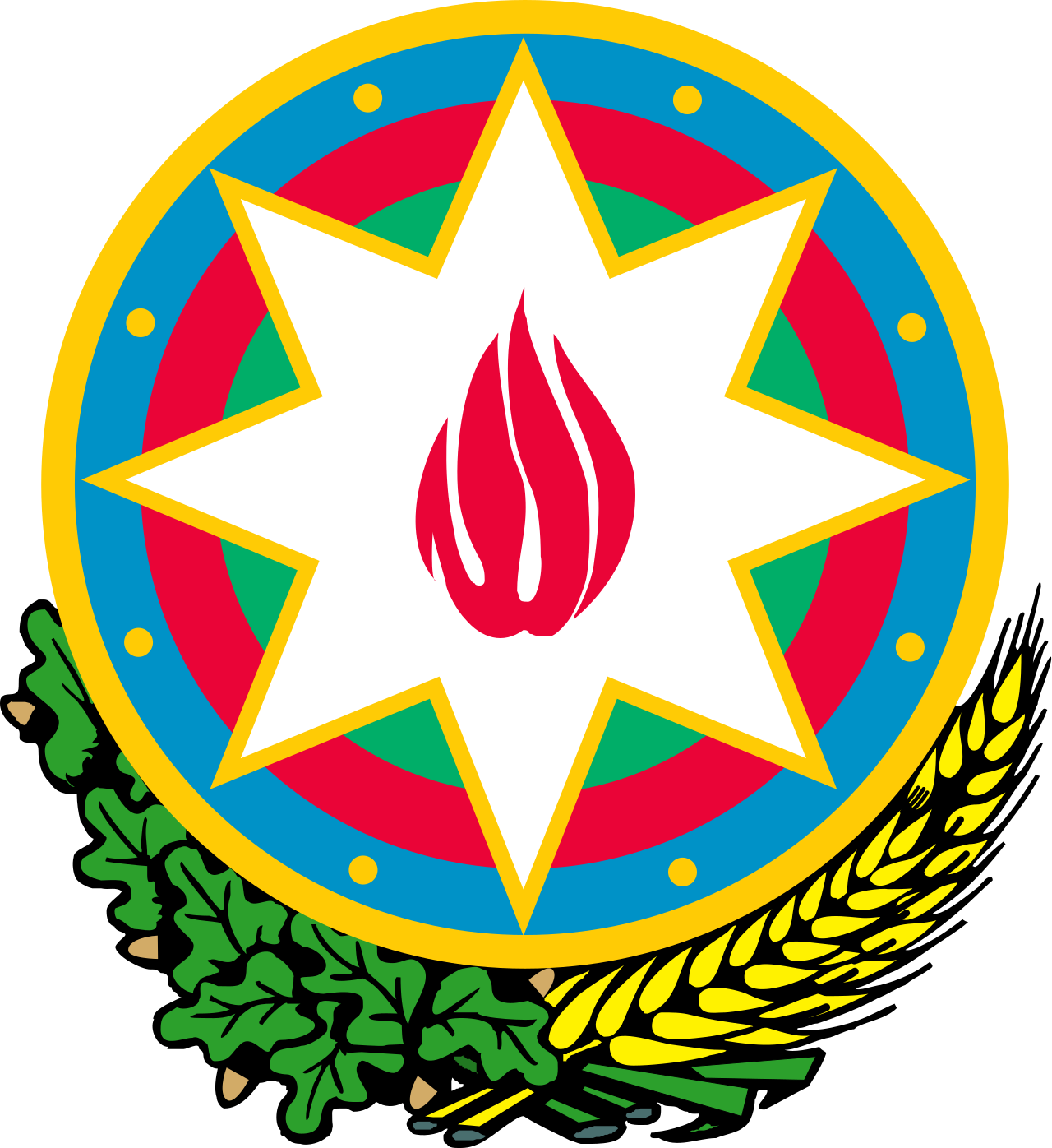 Logo du drapeau national d'Azərbaycan (quantité 1 = 1 ensembles / 2 films de logo / peut remplacer les lumières d'autres logos)