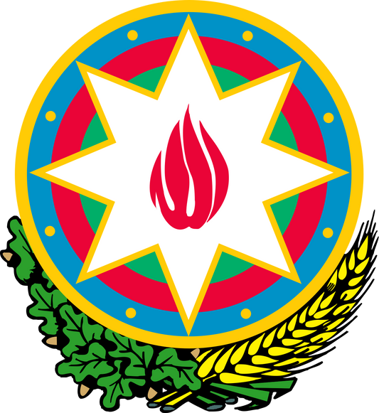 Azerbaijan Azərbaycan  National Flag  logo door lights (quantity 1 = 1 sets / 2 logo film /  Can replace of lights  other logos )