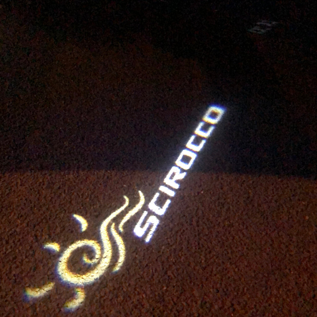 Volkswagen Door lights SCIROCCO Logo  Nr. 61  (quantity 1 = 2 Logo Films /2 door lights）