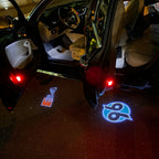 AUDI S4 LOGO PROJECTOT LIGHTS Nr.19  (quantity 1 = 2 Logo Films /2 door lights）