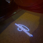 SKODA Laurin&klement LOGO PROJECTOT LIGHTS Nr.19 (Menge 1 = 2 Logofolien /2 Türleuchten)