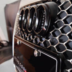 AUDI Front Grill Logo LED with dznamic indicator black color 27.3CM