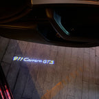 PORSCHE Carrera  LOGO PROJECTOT LIGHTS Nr.8087 (quantity  1 =  2 Logo Film /  2 door lights)