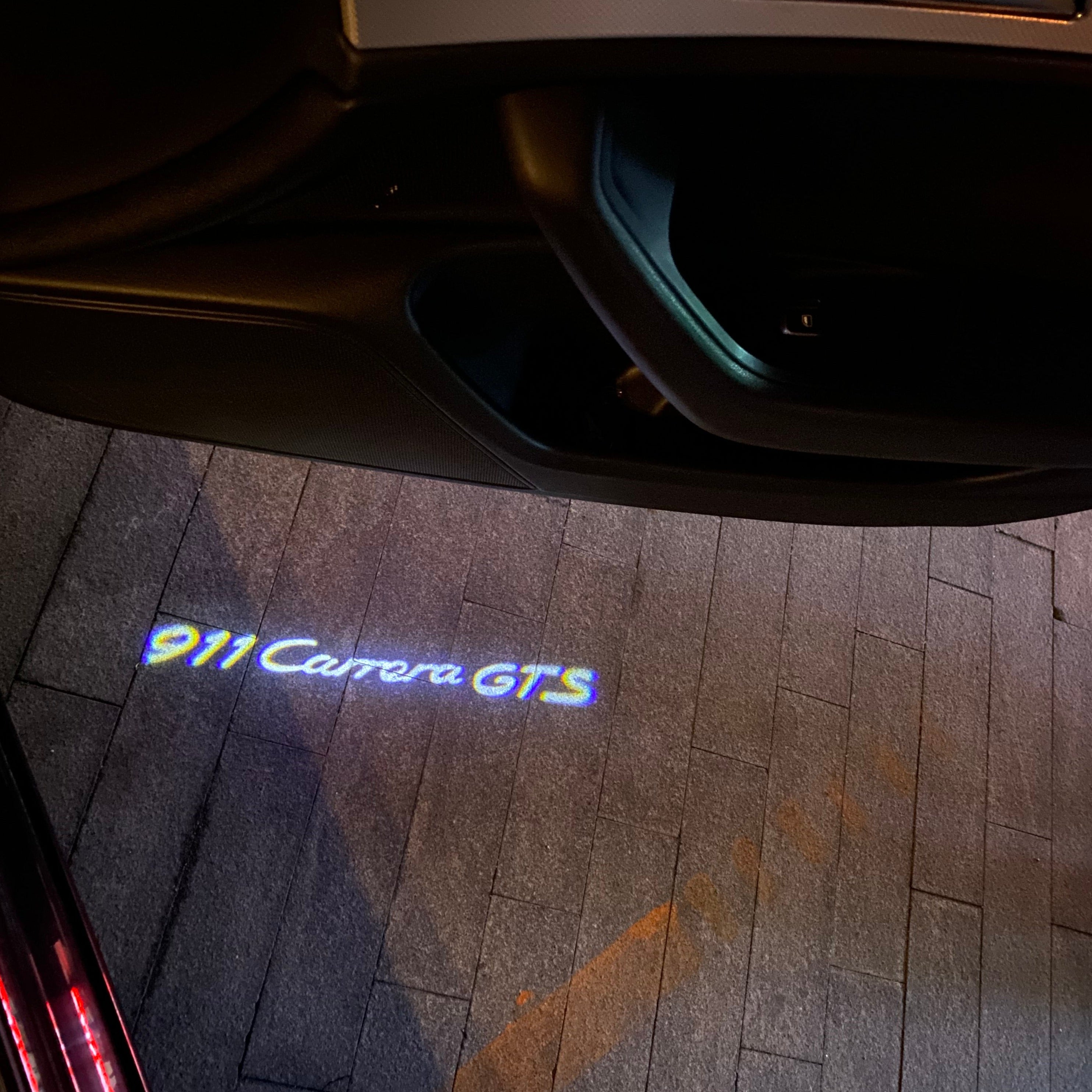 PORSCHE Carrera  LOGO PROJECTOT LIGHTS Nr.8087 (quantity  1 =  2 Logo Film /  2 door lights)