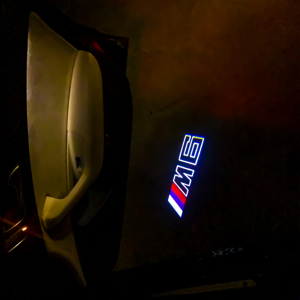 BMW M6 LOGO PROJECTOT LIGHTS Nr.04 (quantità 1 = 1 set/2 luci porta)