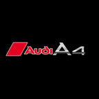 AUDI A4 LOGO PROJECTOT LIGHTS Nr.39  (quantity 1 = 2 Logo Films /2 door lights）