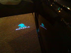 SKODA LOGO PROJECTOT LIGHTS Nr.78 (Menge 1 = 2 Logo Film / 2 Türleuchten)