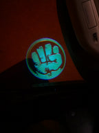 HULK Logo door lights Nr.212  (quantity 1 = 2 Logo Films /2 door lights）Marvel Heroes Logo