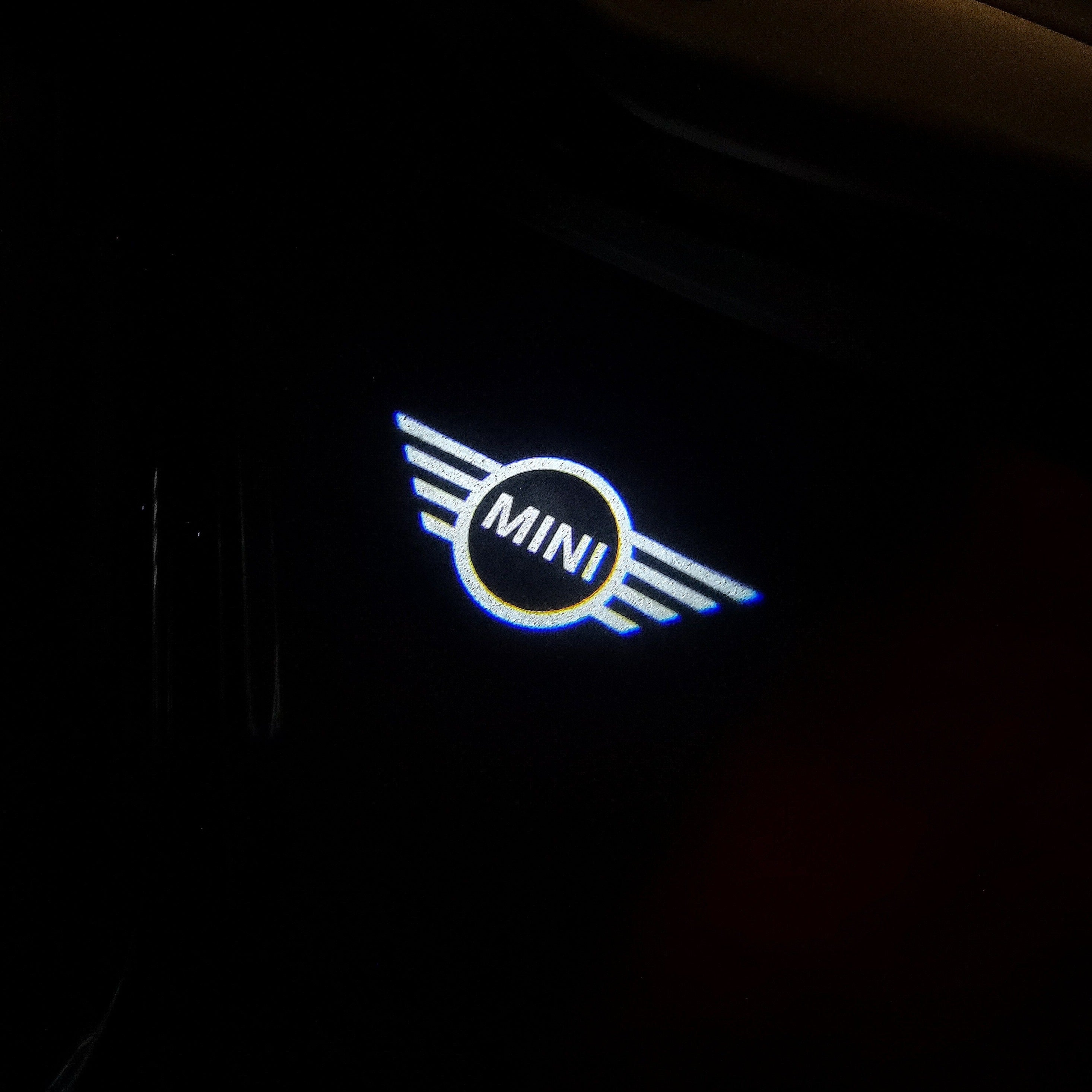 MINI ORIGINAL LOGO PROJECROTR LIGHTS Nr.02 (quantity  1 =  2 Logo Film /  2 door lights)