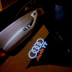 AUDI TT LOGO PROJECTOT LIGHTS Nr.107  (quantity 1 = 2 Logo Films /2 door lights）