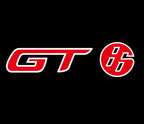 TOYOTA  GT86 LOGO PROJECROTR LIGHTS Nr.06 (quantity 1 = 2 Logo Films /2 door lights）