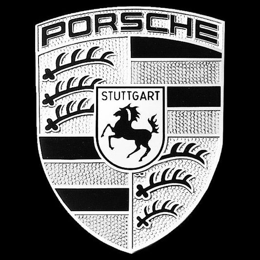 PORSCHE Original  LOGO PROJECTOT LIGHTS Nr.06 (quantity  1 =  2 Logo Film /  2 door lights)