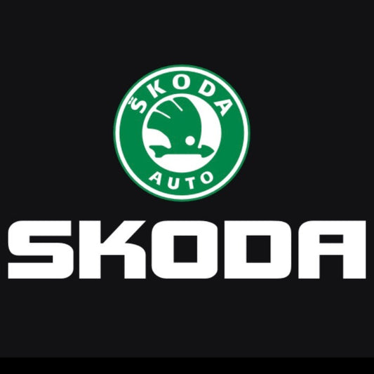 SKODA ORIGINAL LOGO PROJECTOT LIGHTS Nr.14 (quantity  1 =  2 Logo Film /  2 door lights)