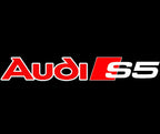 AUDI S5 LOGO PROJECTOT LIGHTS Nr.89  (quantity 1 = 2 Logo Films /2 door lights）