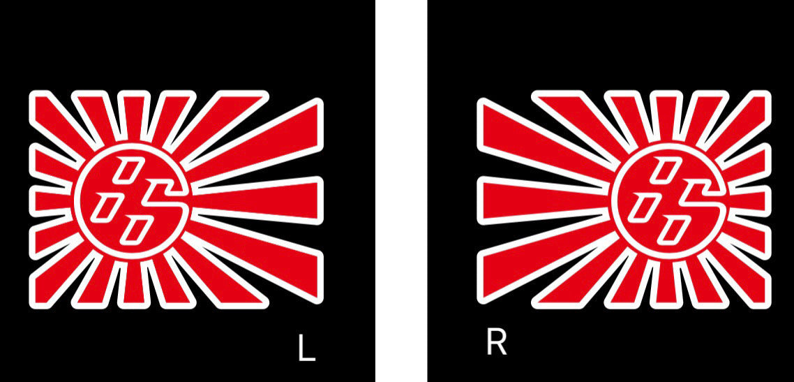 TOYOTA  GT86 LOGO PROJECROTR LIGHTS Nr.05 Logo ( quantity 1 = 1 sets/2 door lights)