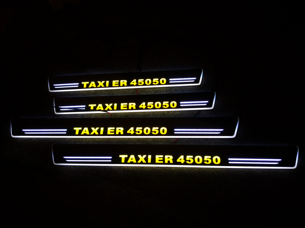 Coopération avec la compagnie de taxi, LED Moving Scuff Plaques et feux de portes pour les mercedes benz E KLASSES
