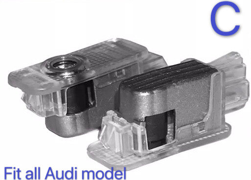 AUDI LOGO PROJECTOT LIGHTS Nr.115 (الكمية 1 = 1 مجموعات/2 أضواء الباب)