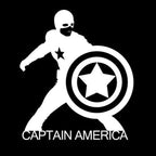 Captian America Logo Nr.248 (quantité 1 = 2 Logo Films /2 feux de porte)