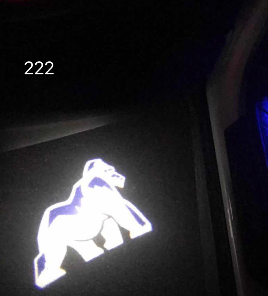 King Kong Logo door lights Nr.224  (quantity 1 = 2 Logo Films /2 door lights）Movie Series Logo