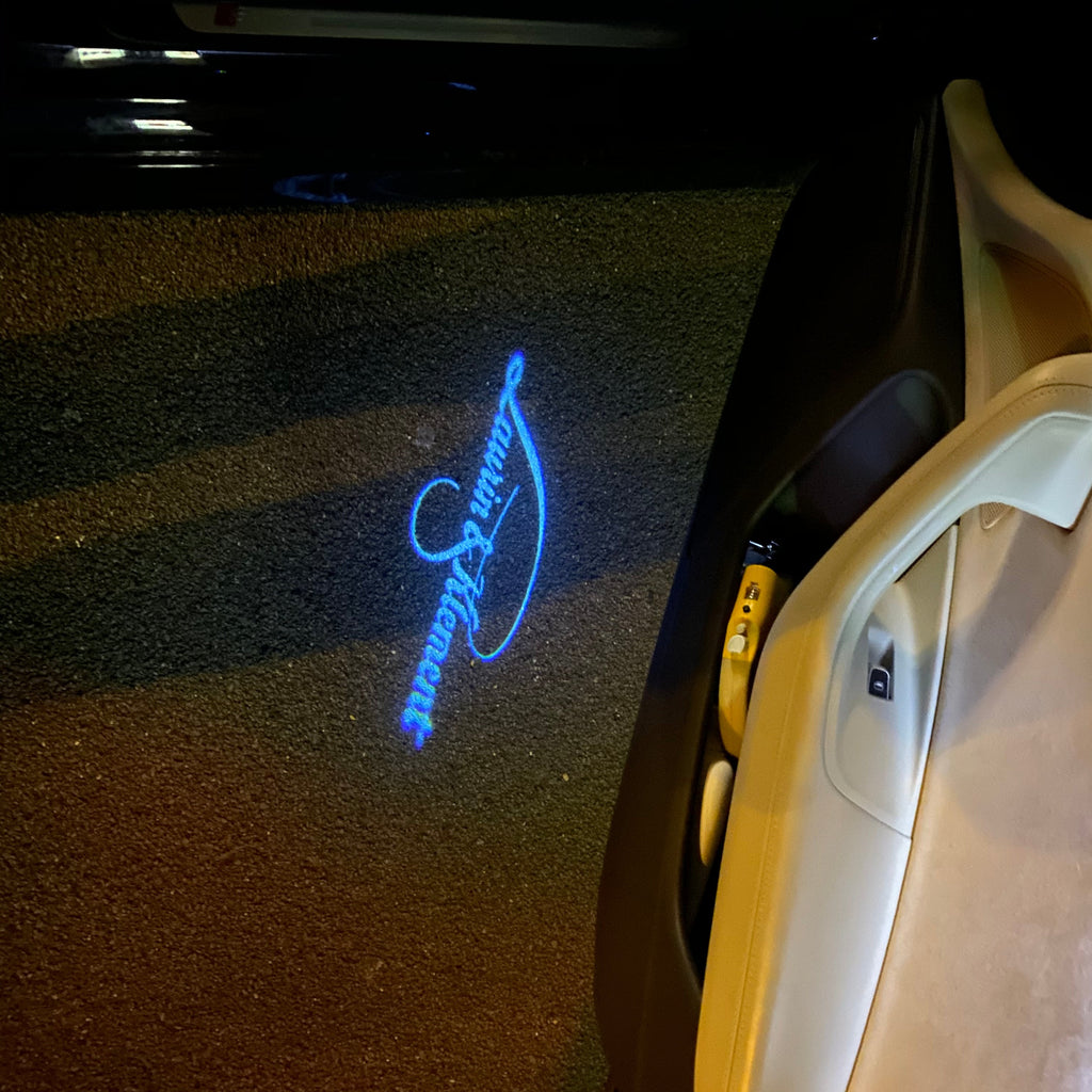 SKODA Laurin&klement LOGO PROJECTOT LIGHTS Nr.19  (quantity 1 = 2 Logo Films /2 door lights）