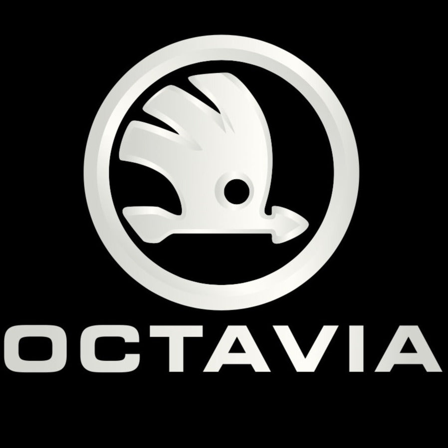 SKODA OCTAVIA LOGO PROJECTOT LIGHTS Nr.49 (quantity  1 =  2 Logo Film /  2 door lights)
