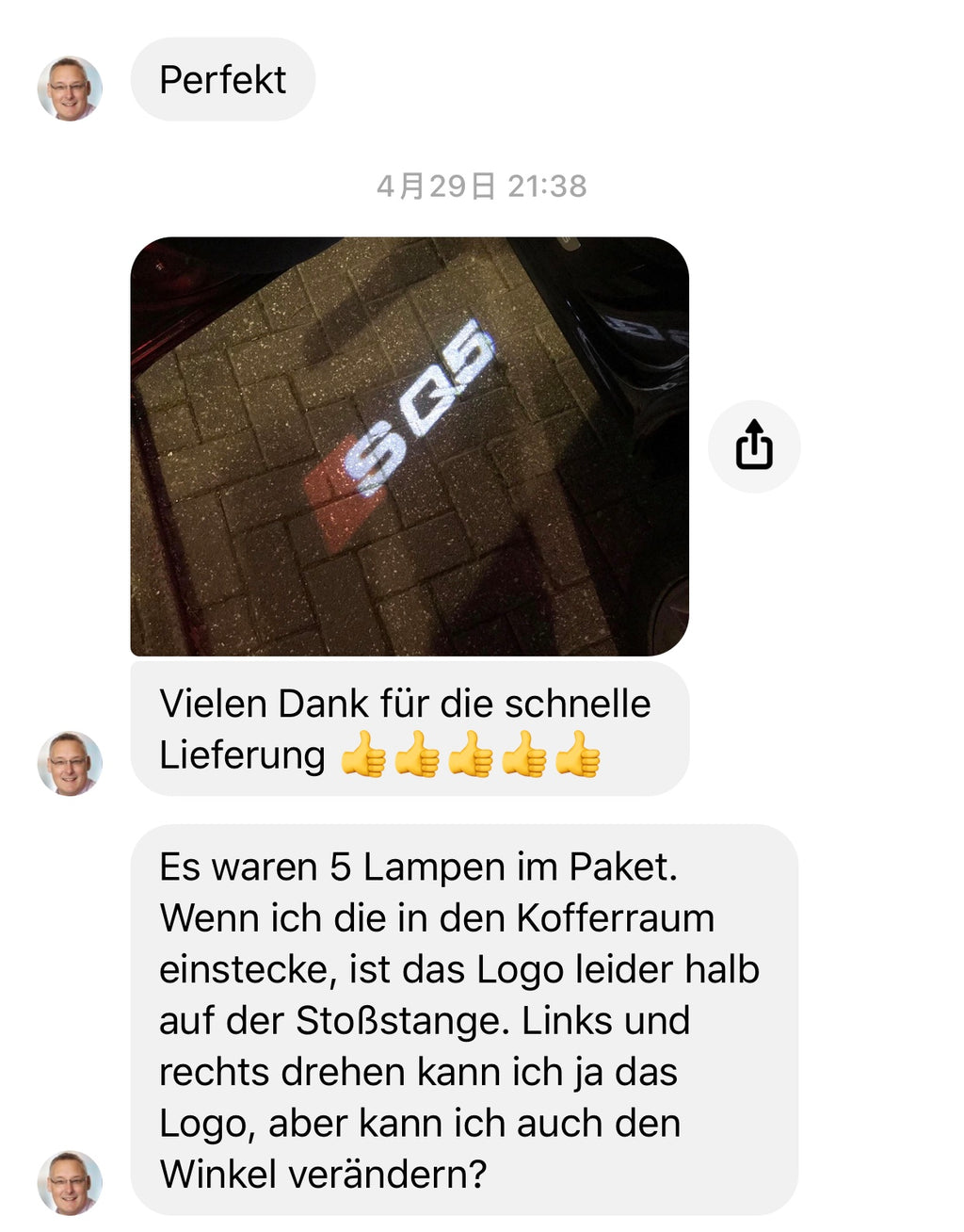 Feedback zu Gruppeneinkaufsaktivitäten