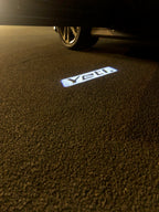 SKODA YETI LOGO  LIGHTS Nr.113 (quantity  1 =  2 Logo Film /  2 door lights)
