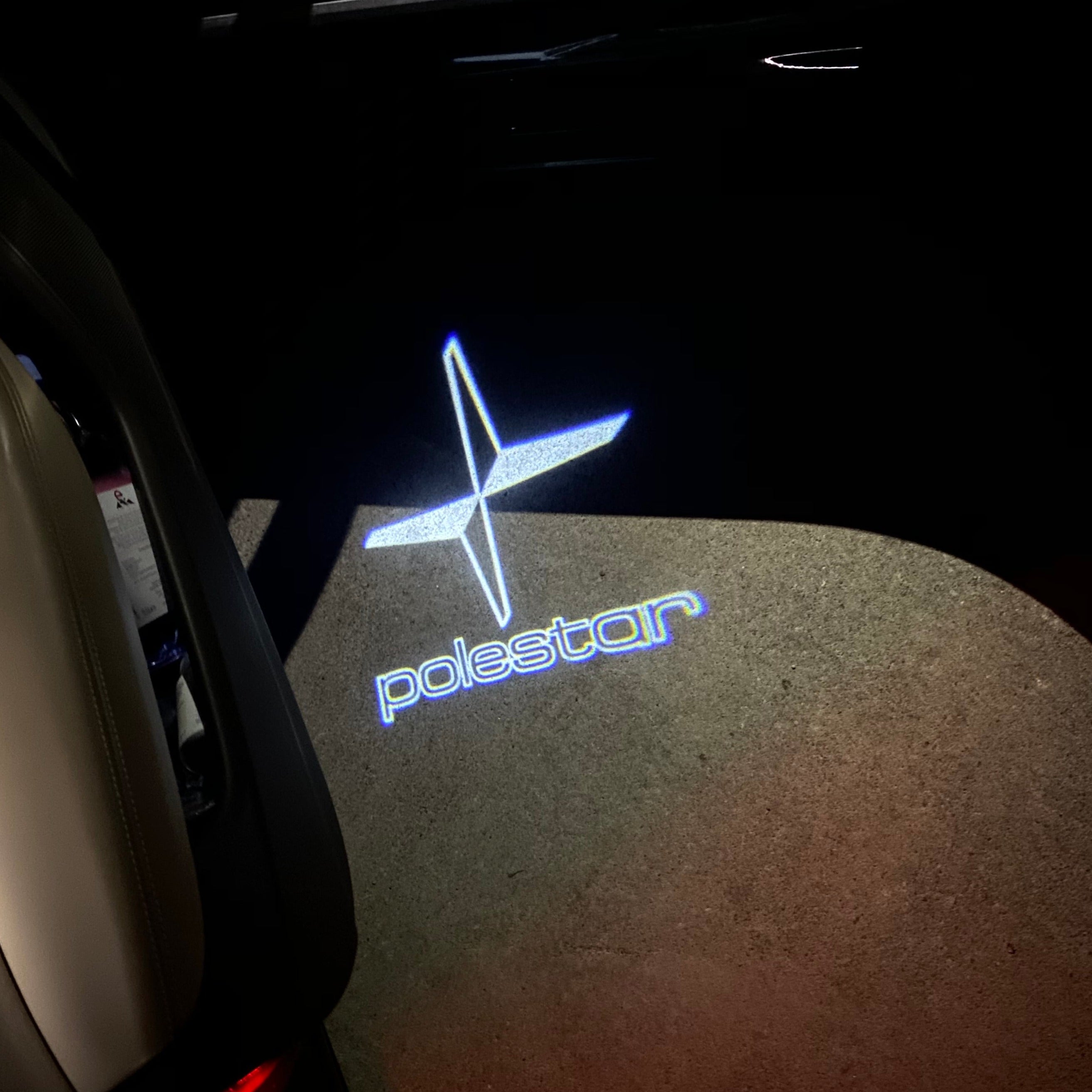 POLESTAR LOGO PROJECROTR LIGHTS Nr.132 (quantity  1 =  2 Logo Film /  2 door lights)