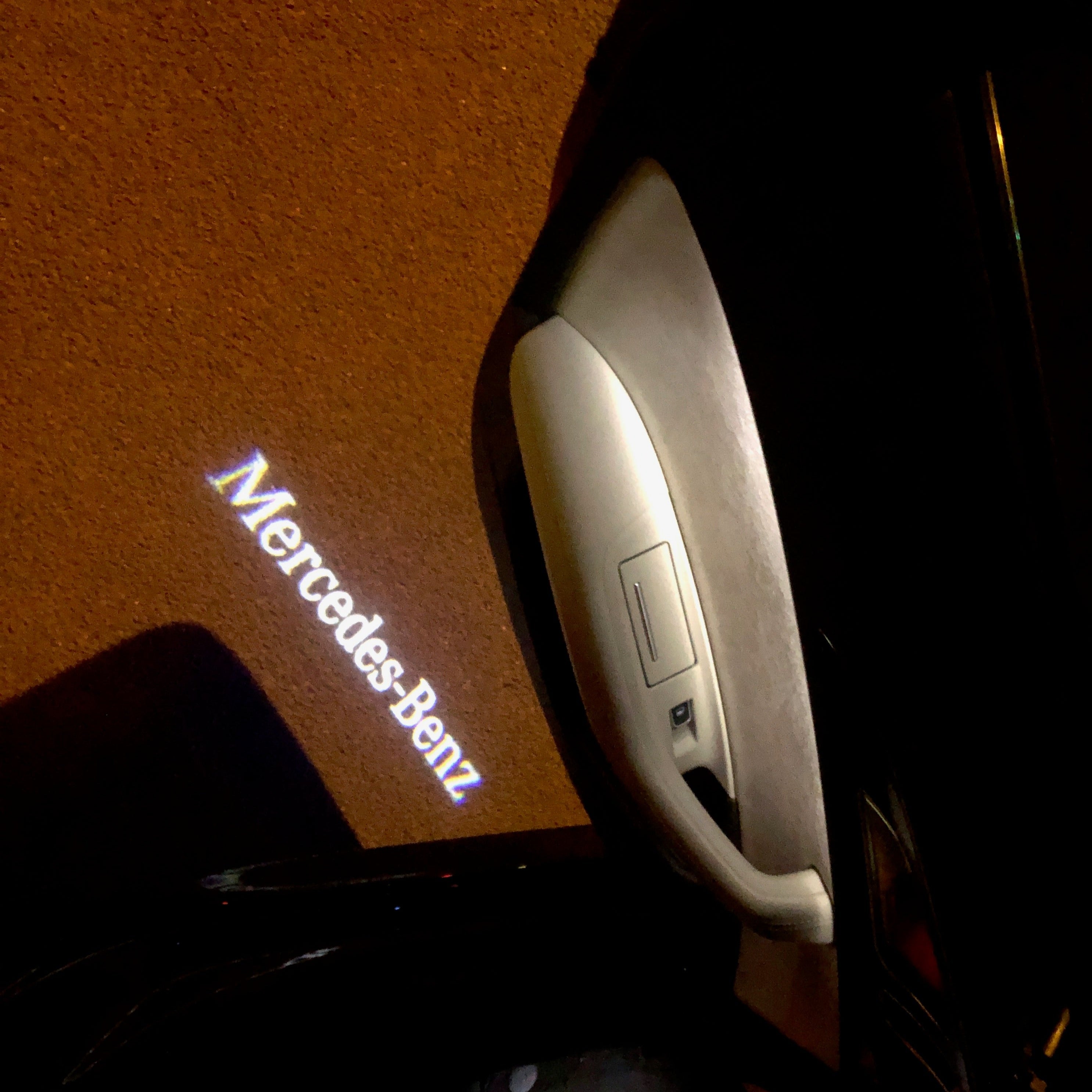 MERCEDES BENZ Original LOGO PROJECTOT LIGHTS Nr.07 (quantity 1 = 1 sets/2 door lights)