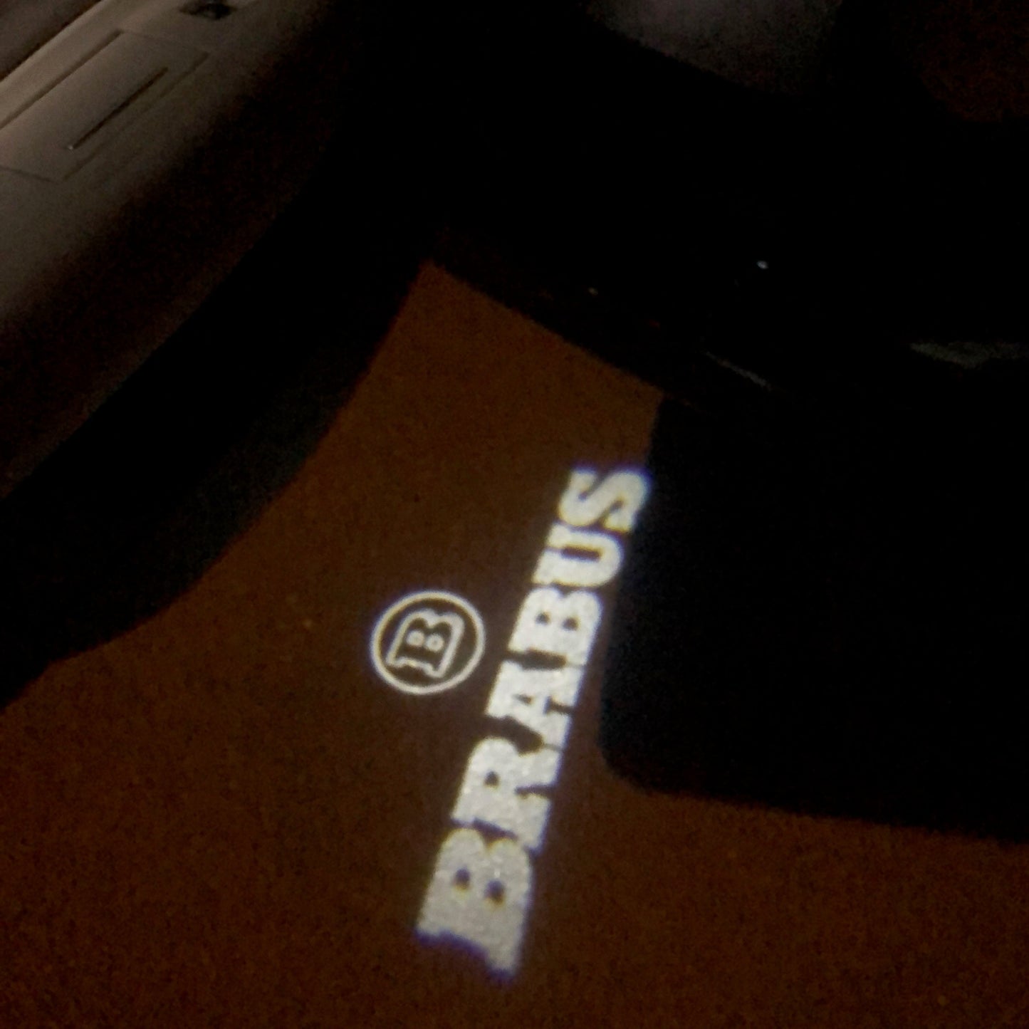 MERCEDES BENZ BRABUS LOGO PROJECTOT LIGHTS Nr.24 (quantity 1 = 1 sets/2 door lights)