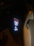 AUDI S4 LOGO PROJECTOT LIGHTS Nr.25 (quantity 1 = 2 Logo Films /2 door lights）