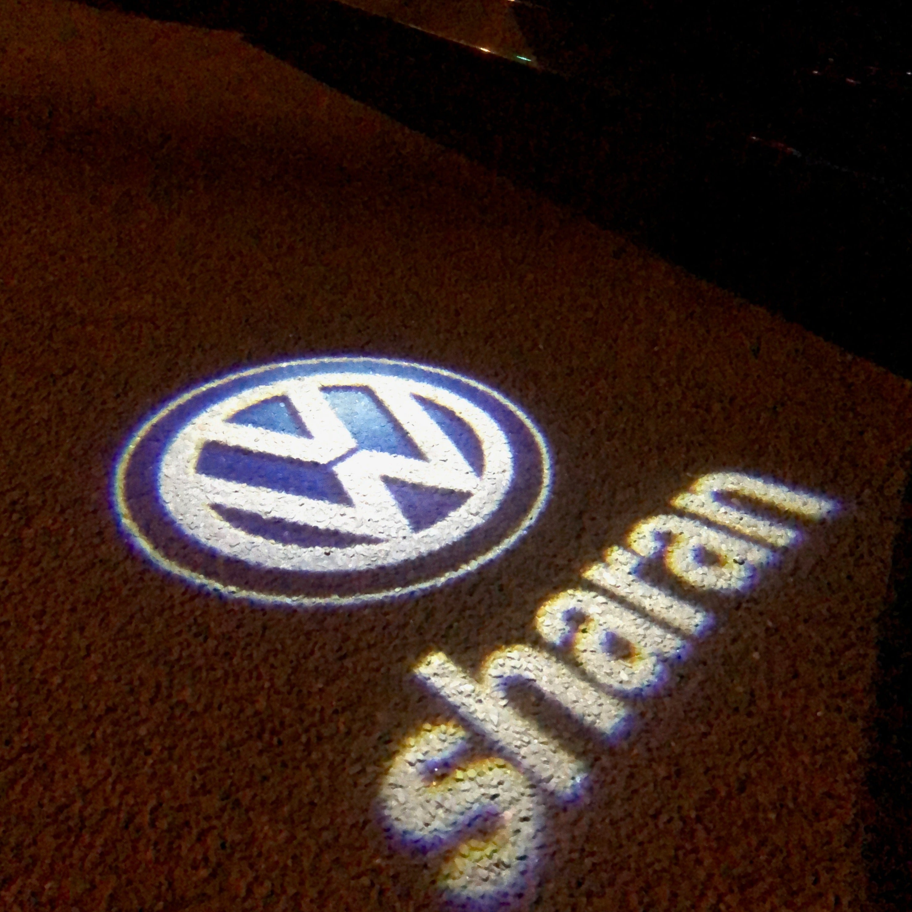 Volkswagen Door lights SHARAN  Logo  Nr. 85  (quantity 1 = 2 Logo Films /2 door lights）