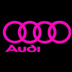 AUDI  Original LOGO PROJECTOT LIGHTS Nr.003  (quantity 1 = 2 Logo Films /2 door lights）