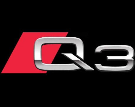AUDI Q3 LOGO PROJECTOT LIGHTS Nr.80  (quantity 1 = 2 Logo Films /2 door lights）