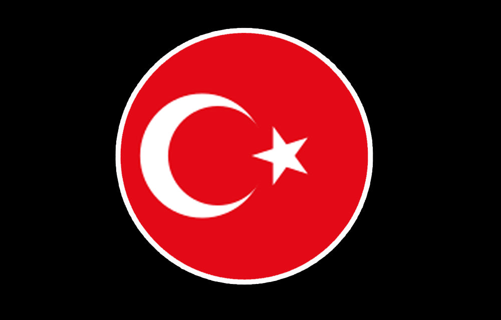 Logotipo de la Bandera Nacional de Turquía (cantidad 1 = 1 set/2 logo film/Can replace of lights other logos)