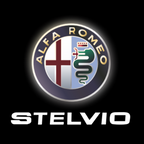 Alfa Romeo Stelvio LOGO PROJECTOT LIGHTS Nr.95 (quantity  1 =  2 Logo Film /  2 door lights)