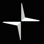 POLESTAR  LOGO PROJECROTR LIGHTS Nr.70 (quantity  1 =  2 Logo Film /  2 door lights)